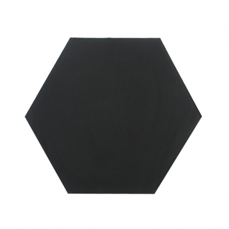 Gạch lục giác trơn màu đen